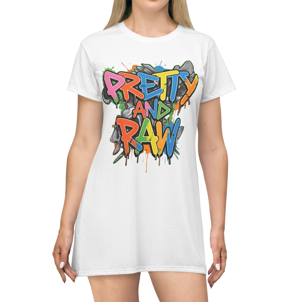 Pretty And Raw T-Shirt Dress