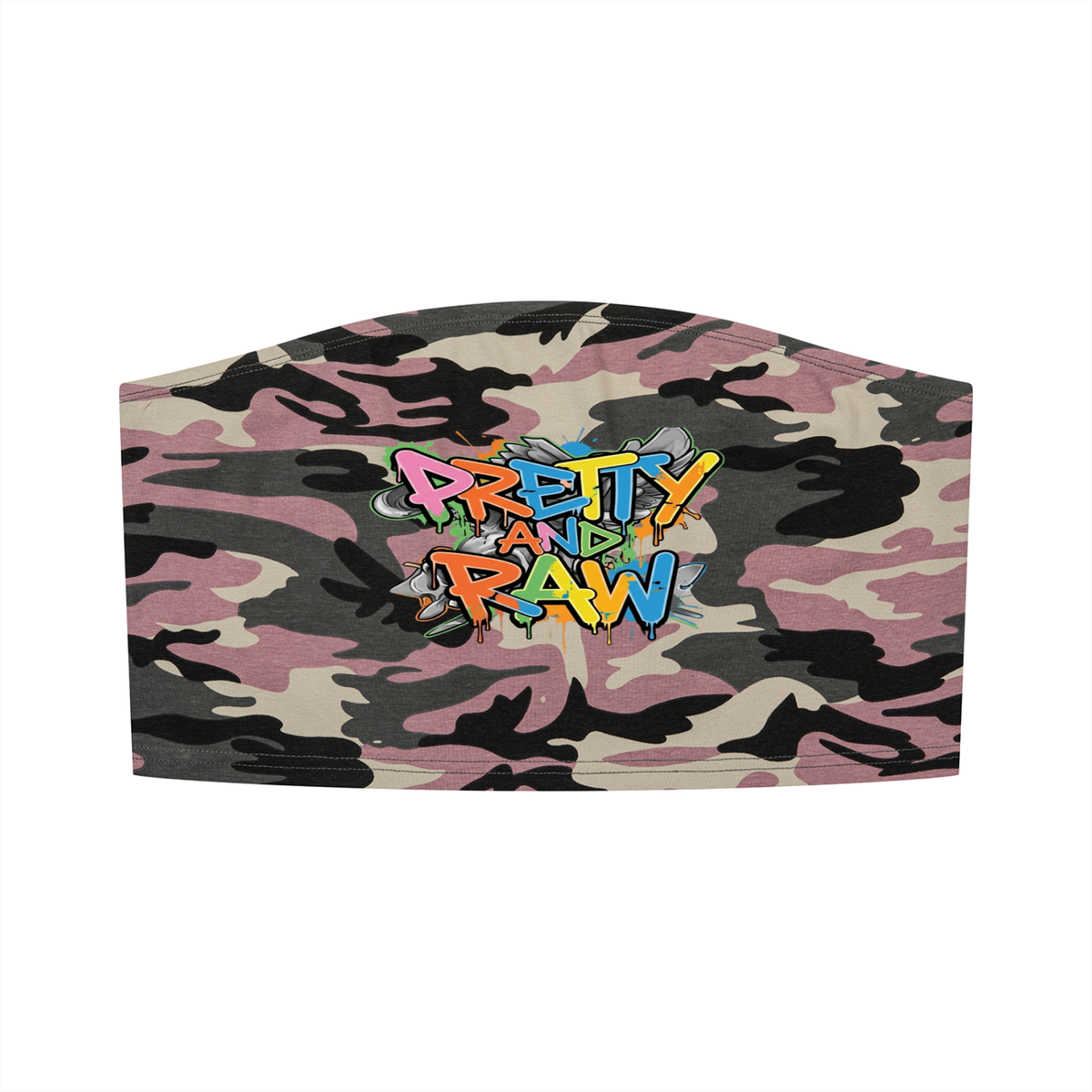Pretty & Raw™ Camo Cropped Tube Top