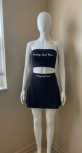 Pretty And Raw Tube Top & Mini Skirt Set | Women’s Matching Two-Piece Outfit