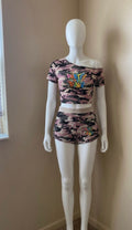 Pretty & Raw Off-Shoulder Set