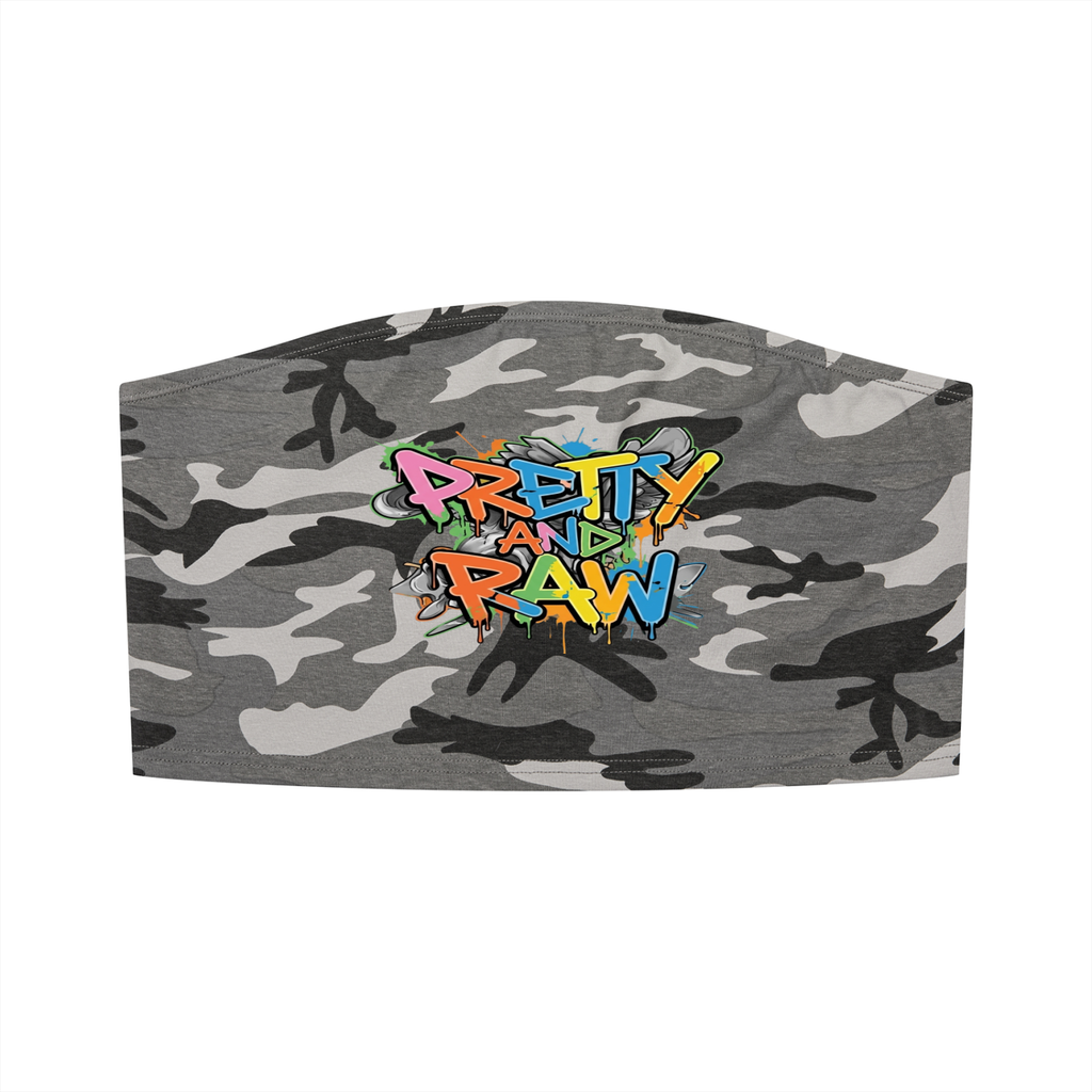 Pretty & Raw™ Camo Cropped Tube Top