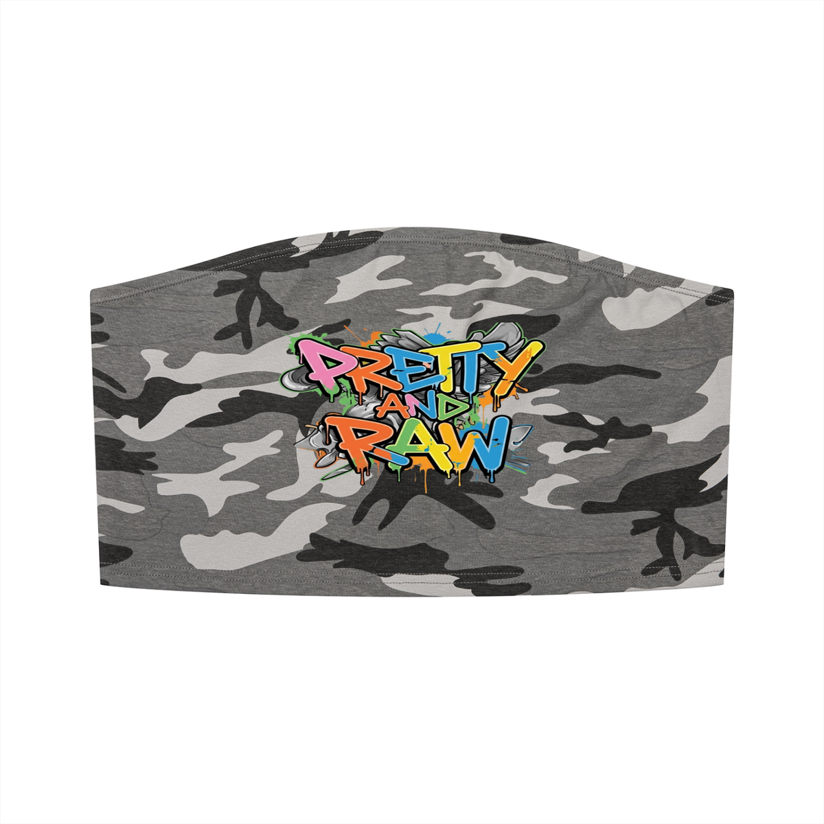 Pretty & Raw™ Camo Cropped Tube Top