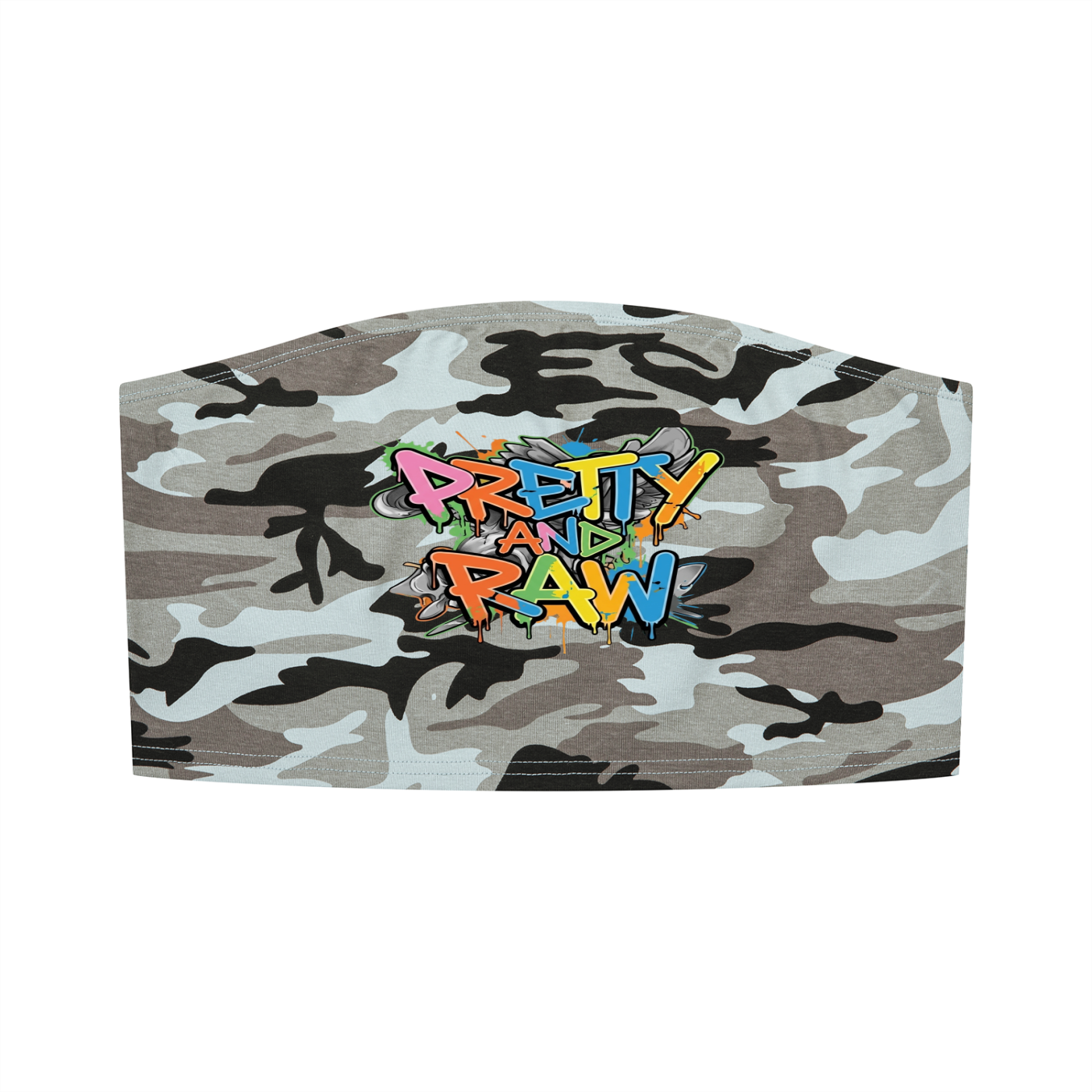 Pretty & Raw™ Camo Cropped Tube Top